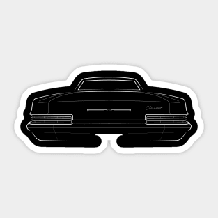 1966 Chevy Impala - rear stencil, white Sticker